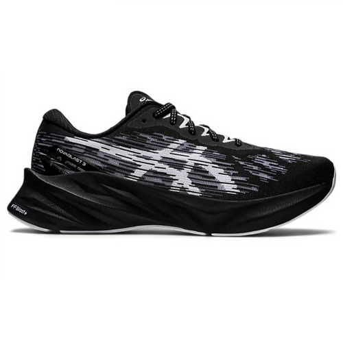 Asics Novablast 3 Preto e Branco