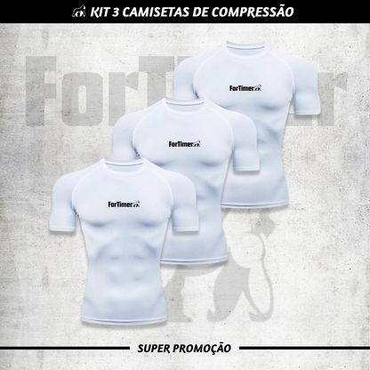 Kit 3 Camisetas de Compressão ForTimer™