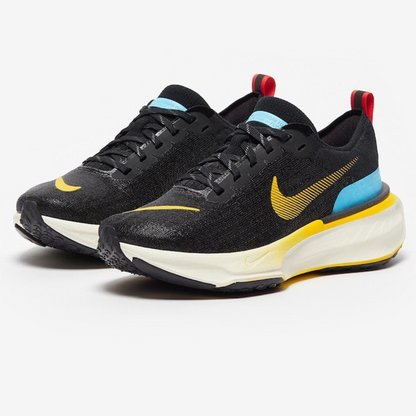Nike Invincible Run 3 - Preto/Azul Báltico/Amarelo