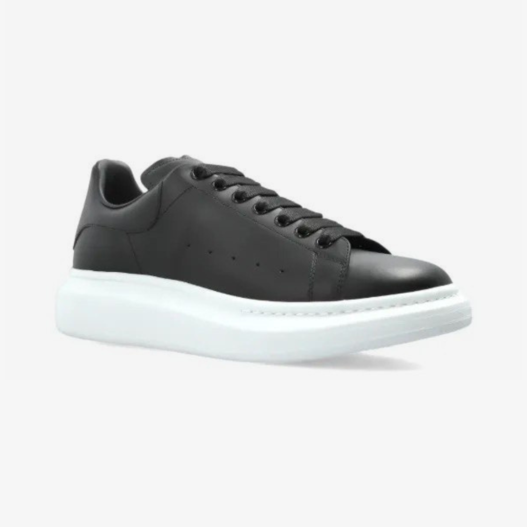 Alexander McQueen Tênis Oversized com cadarço - Black/White