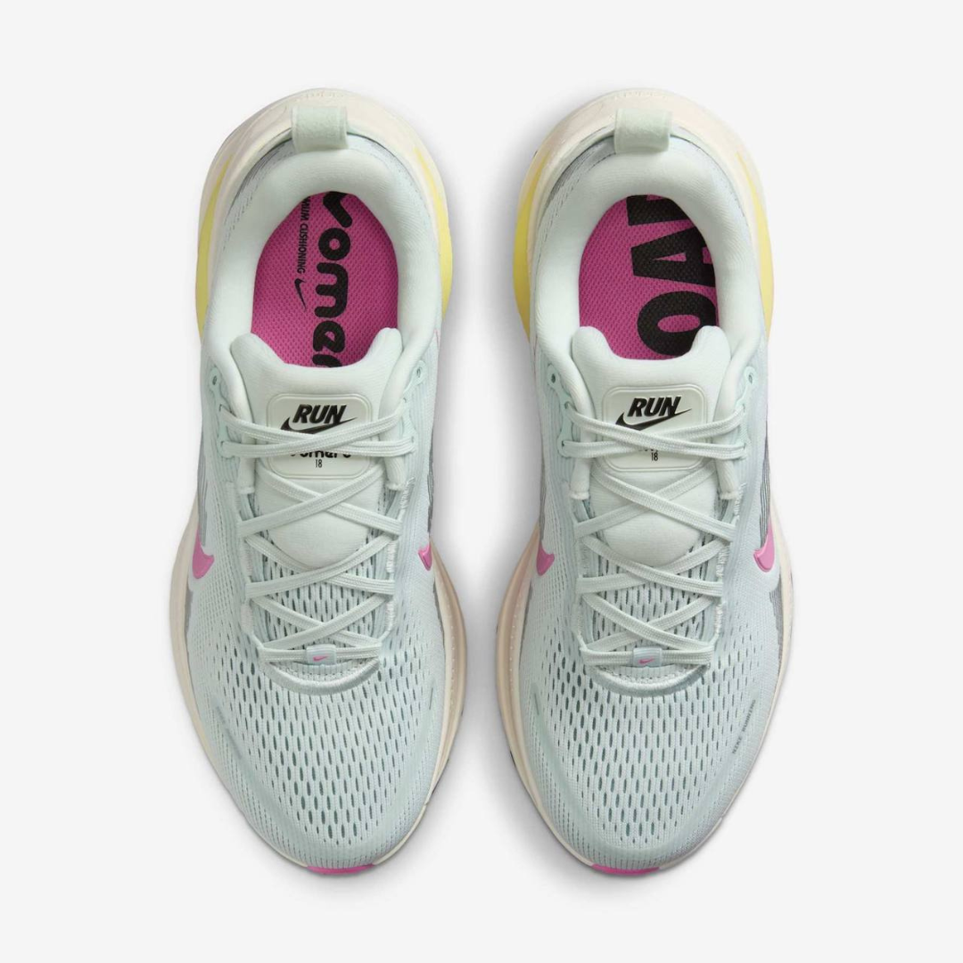 Nike Vomero 18 - Verde Água/Rosa
