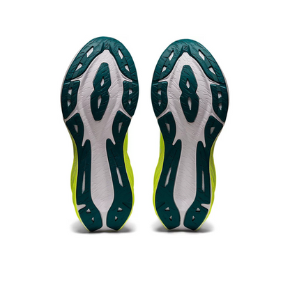 Asics Novablast 3 Verde fluorescente e Branco