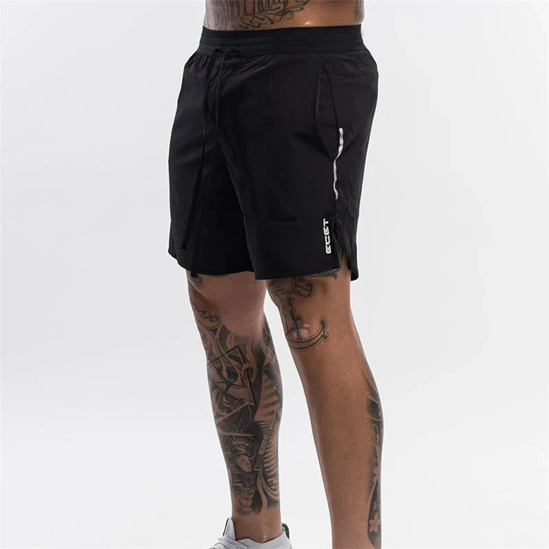 Short Masculino Fitness Fort Sports Respirável e de Secagem Rápida