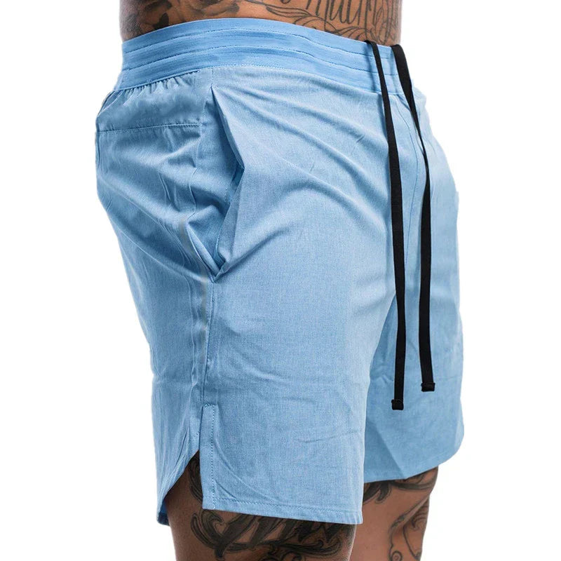 Short Masculino Fitness Fort Sports Respirável e de Secagem Rápida