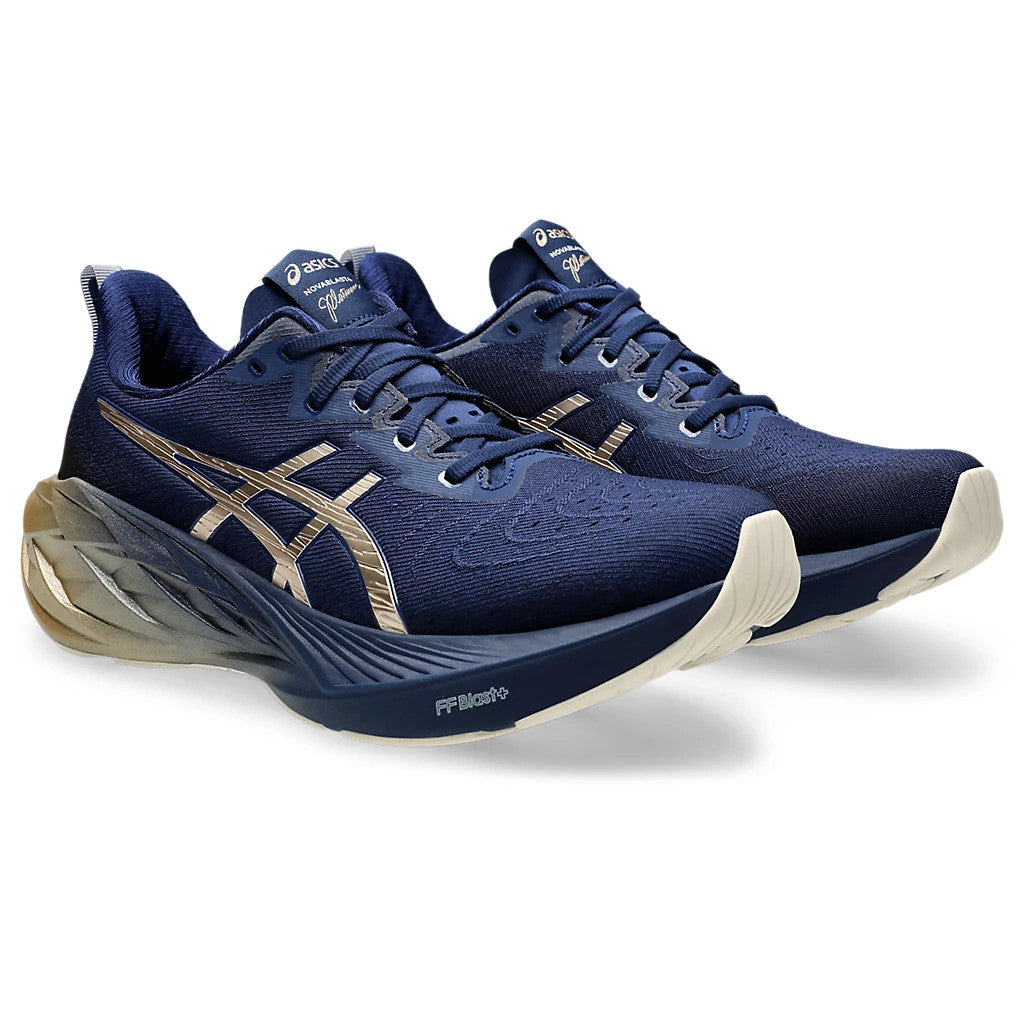 Asics Novablast™ 4 Platinum Azul Marinho Dourado