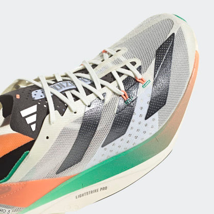 Adidas Adizero Adios Pro 3 - Branco/Preto/Fusão Coral