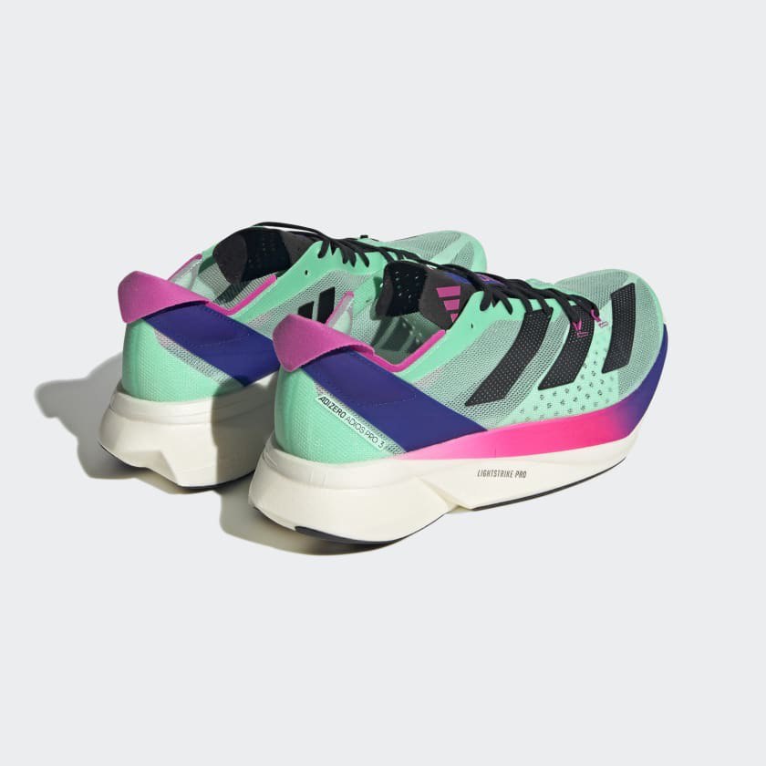 Adidas Adizero Adios Pro 3 - Verde Água/Preto/Rosa