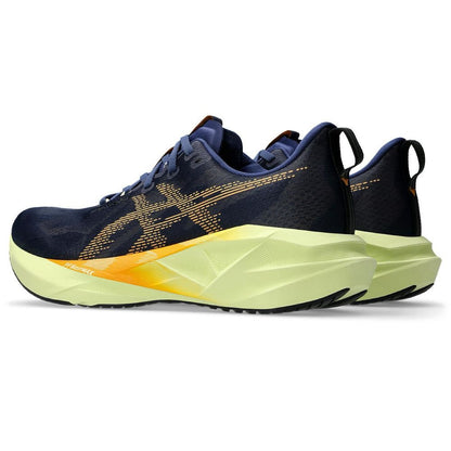 Asics Novablast 5 - Azul Marinho com Verde e Laranja
