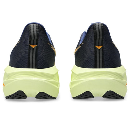 Asics Novablast 5 - Azul Marinho com Verde e Laranja